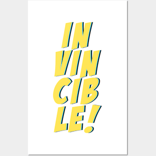 Invincible Text Posters and Art